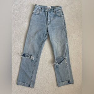 ROLLAS Light Blue Distressed Jeans 25